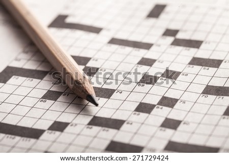 Crossword, puzzle, clever. Royalty-Free Stock Photo #271729424
