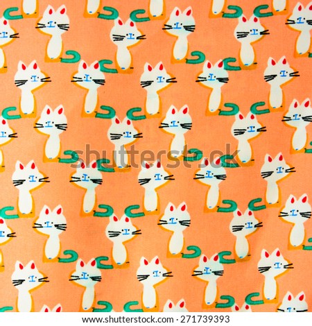 Set of seamless patterns with kittens. Patterns cartoon cats