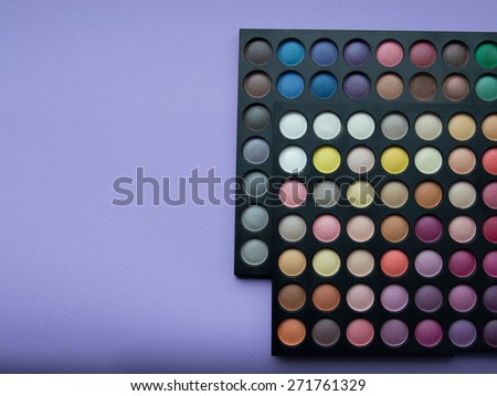 Eye shadows of different colors