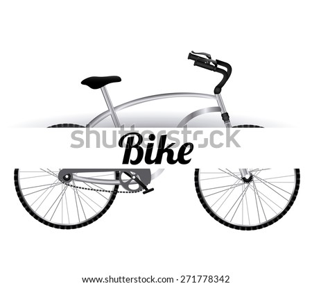 Bike lifestyle design over white background, vector illustration