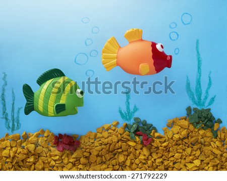 Its about fish story, follow me.  Toys story