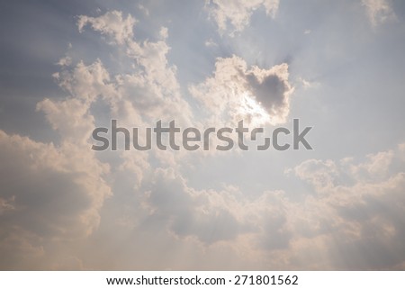 cloudy sky in summer