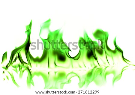 greenflame on white background