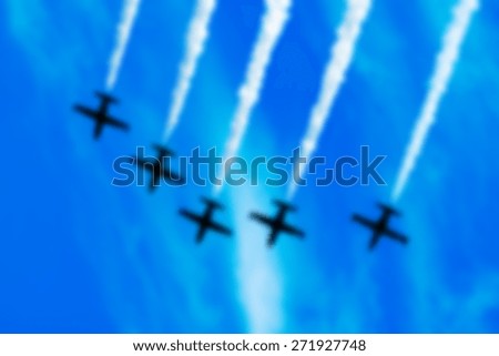 planes in the sky.stained blurred picture for your design