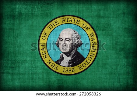 Washington flag pattern, retro vintage style