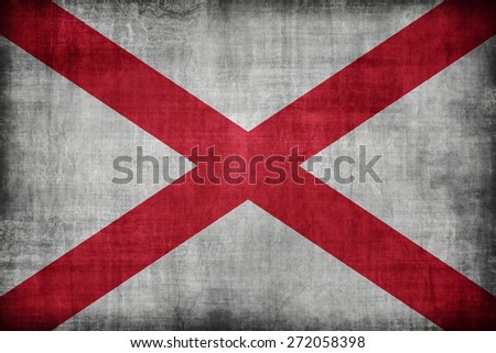 Alabama flag pattern, retro vintage style