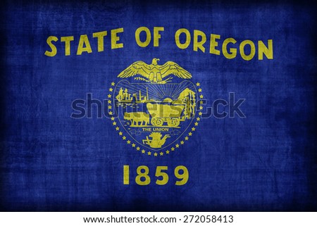 Oregon flag pattern, retro vintage style
