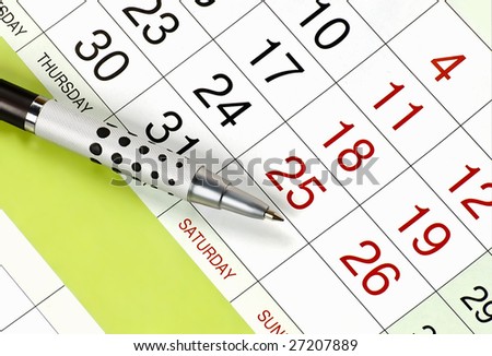 calendar, planning Royalty-Free Stock Photo #27207889