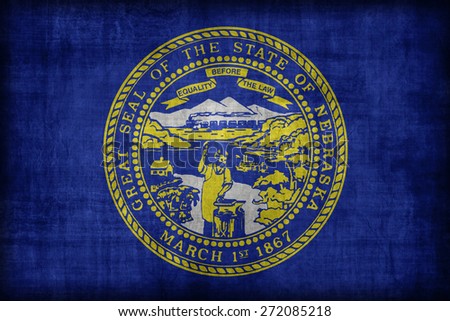 Nebraska flag pattern, retro vintage style