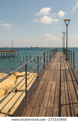 Pier in Limassol Marina
