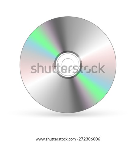 CD / DVD isolated on white