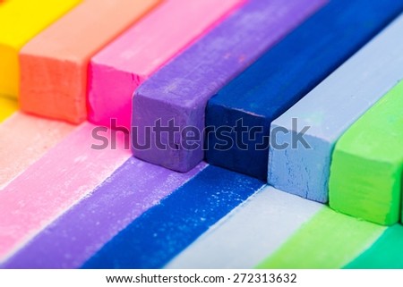 Color, colorful, chalk.