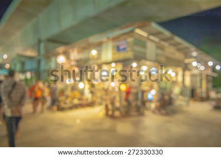 The atmosphere in Night street Market