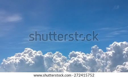 The fluffy cloud below the picture