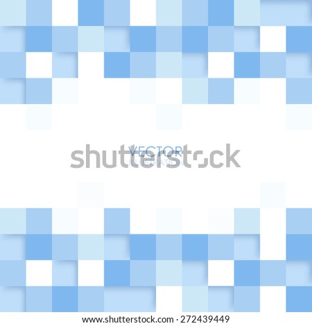 Abstract square blue background. Vector. Clip-art