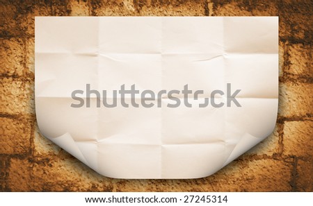 grunge wall. abstract sepia old brick background