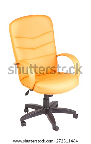 executive leather chair on a white background