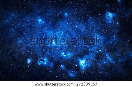 Blue Starfield - Elements of this Image Furnished by NASA