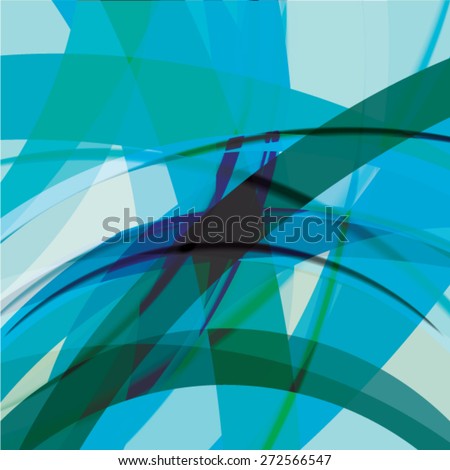 Abstract background created with colorful wavy stripes. Vector