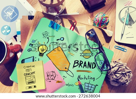 Brand Branding Marketing Commercial Name Concept Royalty-Free Stock Photo #272638004