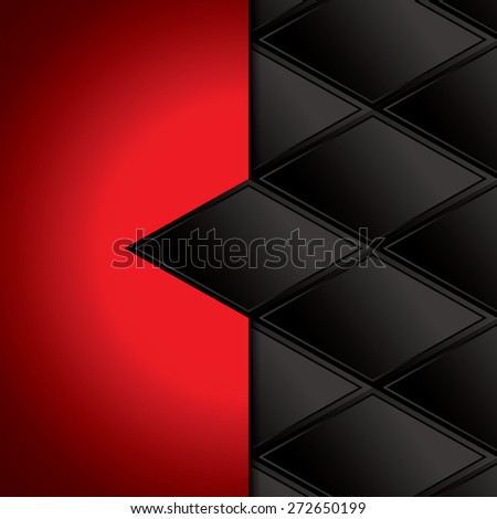 Abstract background, metallic red brochure, vector