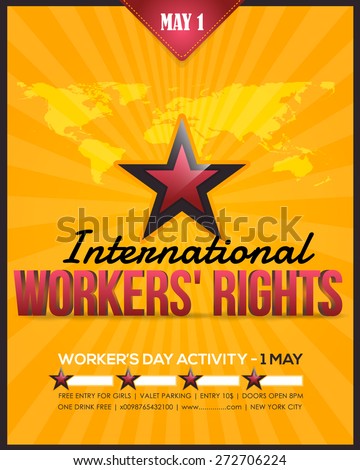 1 May Worker's Day Poster Flyer