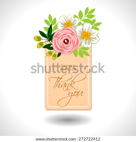 Flower blossom. Abstract flower background with place for your text.