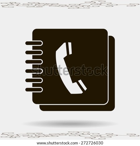 Vector phone book icon