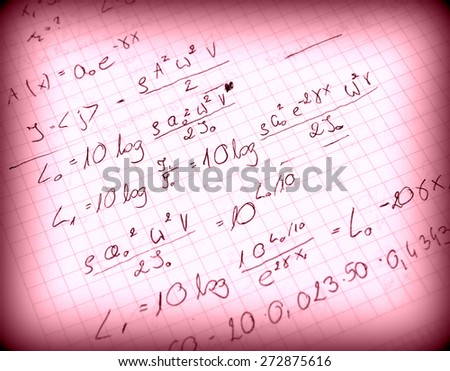 Advanced physics and maths notes (handwriting)