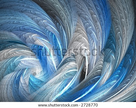 Feather Fantasy - 3D Textured Fractal
