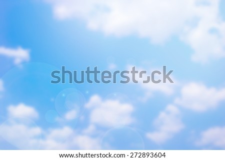 Abstract blurred background of blue sky