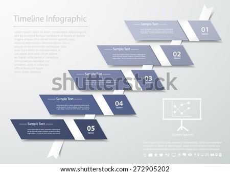 Design clean template for business design, reports, step presentation, number options.