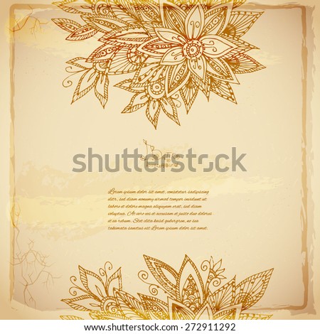 Beautiful batik flower background