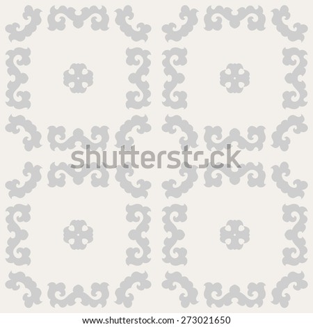 Abstract seamless floral pattern. Repeating vector background for fabric, prints, cards