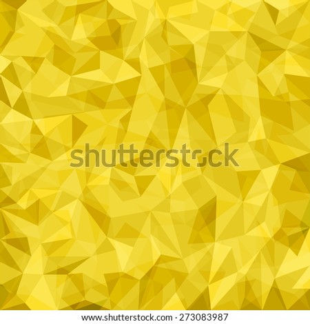 Abstract yellow mosaic pattern. Vector abstract background