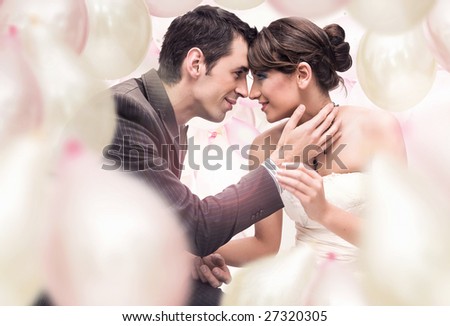Romantic wedding picture