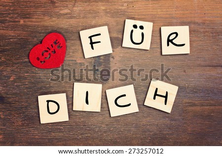 greeting card german for for you