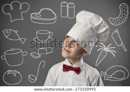portrait of boy chef