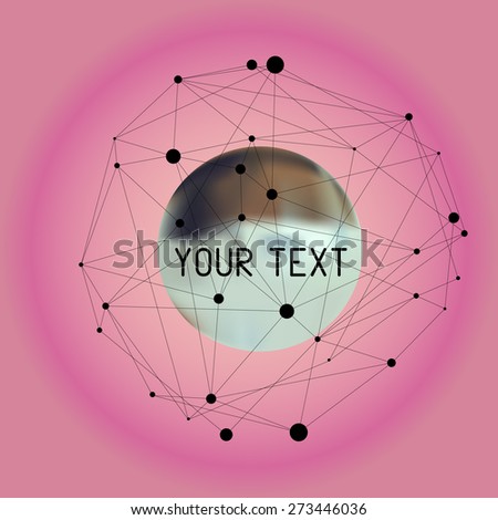 Geometric shapes. Trendy hipster backgrounds and frame for text