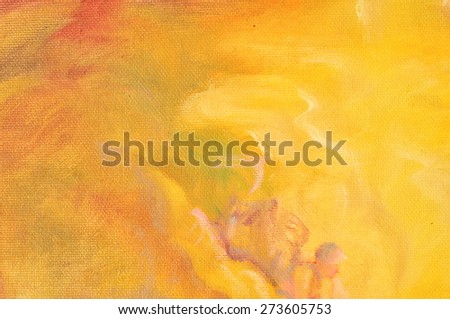 Abstract paint background, yellow background