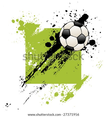 Grunge Soccer Ball background Royalty-Free Stock Photo #27371956