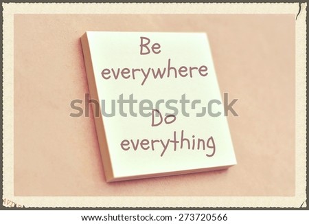 Text be everywhere do everything on the short note texture background