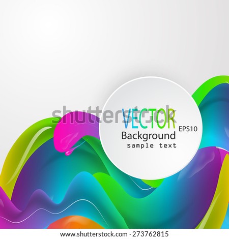 Vector illustration of a watercolor, spray, abstract
