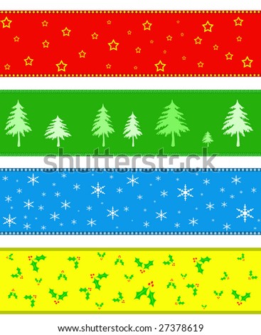 Christmas banner od border