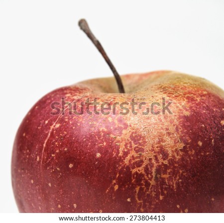 apple isolated on white close up