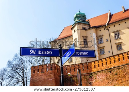 Wawel Castle at Wawel Hill in Krakow, Poland, Europe