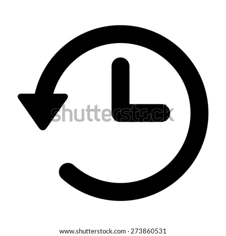 Account history line art vector icon for apps and websites
