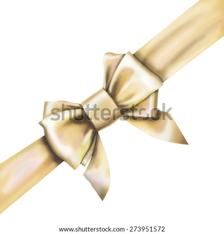 white bow ribbon gift 
