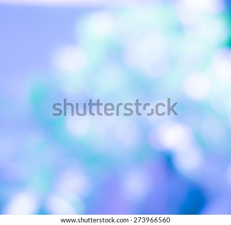 Defocused blue lights abstract background. Natural photo bokeh patten