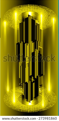 dark yellow color Light Abstract Technology background for computer graphic website internet and business. circuit. vector illustration. infographics.